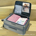 Side opening large capacity expansion men's suitcase 20-inch boarding suitcase new women's silent clamshell pc trolley case