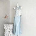 Women's New Chinese Designer Petite Vest + Skirt 2-Piece Set 2026 - As Pictured