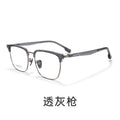 Beesfen New BW51010Z Cinnabar Sun Glasses Prescription With Rx Polygon Big Frame Ultra-Light Pure Titanium Glasses