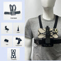 Chest mobile phone holder, outdoor fishing lure riding, vlog shooting, sports camera, live streaming equipment