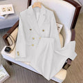 Women's Fall Fashion Elegant Plus Size Loose Jacket Set 2026 | Trendy Jacket - Black