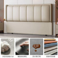 new bedside soft cushion modern home 2025 solid wood light luxury soft bag back panel thin backrest