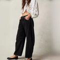 Summer Unique Drapey Loose Wide Leg Straight Leg Pants