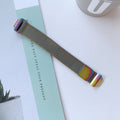 Factory In Stock Fits fitbit inspir Band Smart Capable Bracelet Swap Beige Lily Net Grid Metal Band
