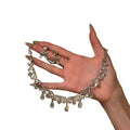 French Retro Bride Crystal Teardrop Fringe Necklace Earrings Set Premium Knot Wedding Dress Accessory Item Elegant