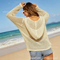 Summer Fashion Knit Long Sleeve Hollow-Out Set