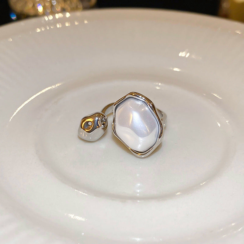 French Zircon Openwork Ring - view 11