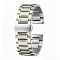 Unisex Steel Band Fits Tissot Western Day King Longines 5 Links Stainless Flat Opening Curved Precision Steel Band