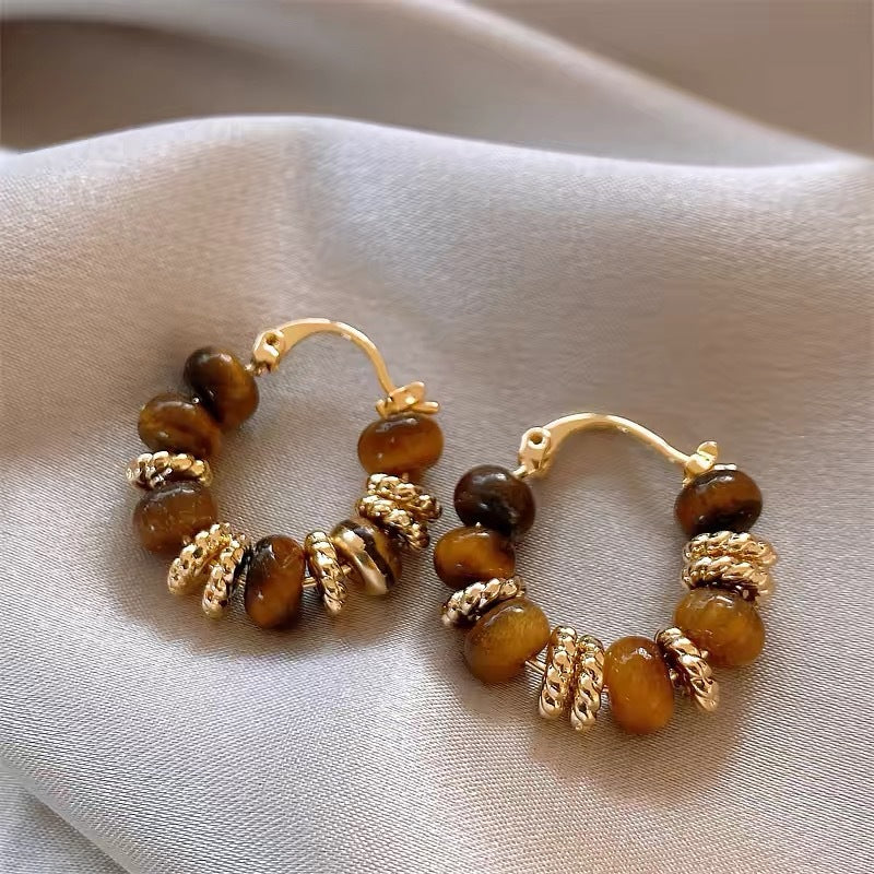 Maillard Enamel Round Hoop Earrings - view 9