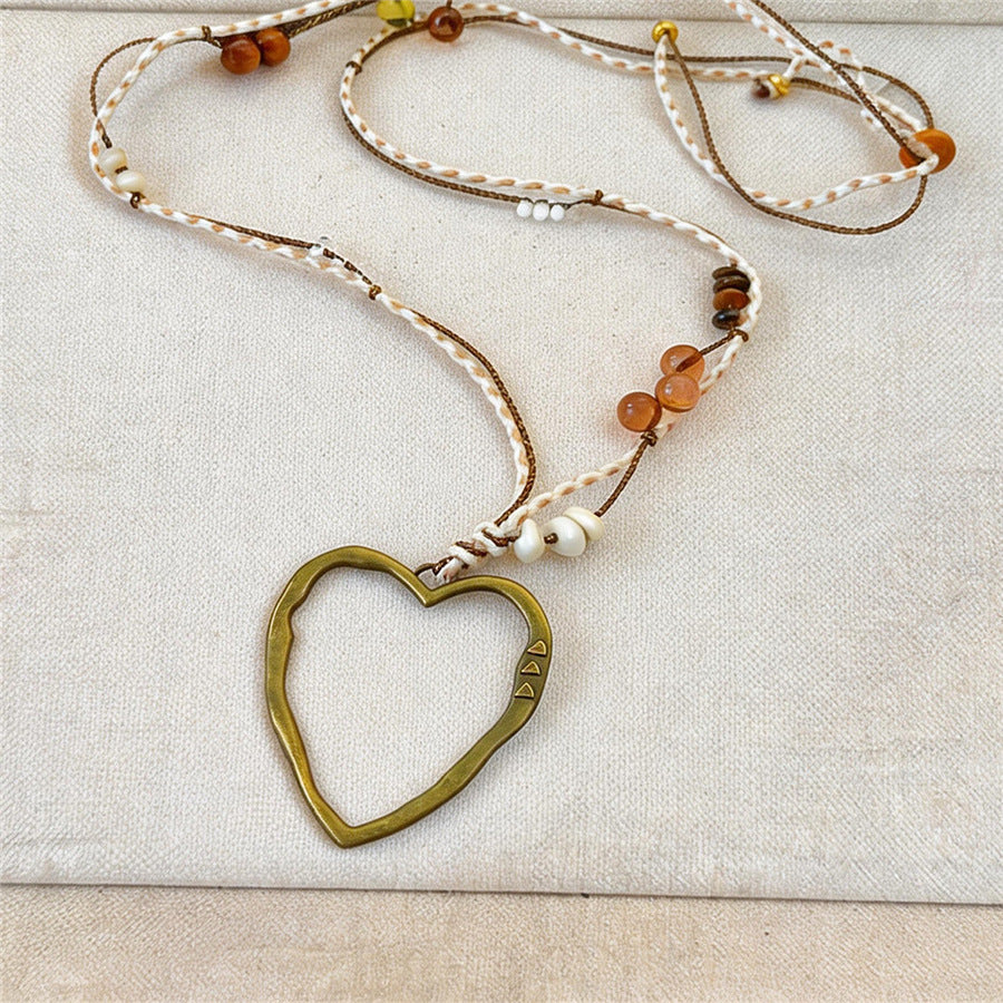 Bohemian Heart Pendant Necklace - view 6