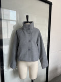Women's Spring-Summer Elegant Stand Collar Loose Cropped Jacket 2026 - Black