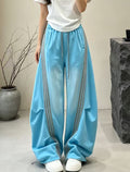 Summer Casual Versatile Shirred Drapey Loose Elastic Pants