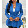Fall-Winter Jacquard Long Sleeve Pattern Fitted Jacket
