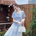 Women's Summer Ethnic Fashion Short Sleeve Floral Skirt + Top 2-Piece Set 2026