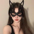 黑色花朵面具假面舞会装扮道具晚会年会半脸面具眼罩化妆之夜面罩