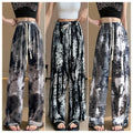Summer Chinese Casual Printed Wide Leg Pants
