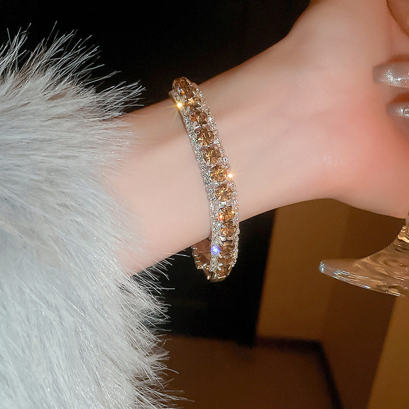 Sparkling Zircon Geometric Bracelet - view 7