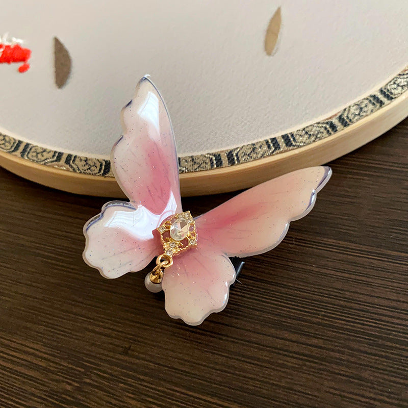 Pearl Bow and Iris Flower Hair Claw Clip - view 7