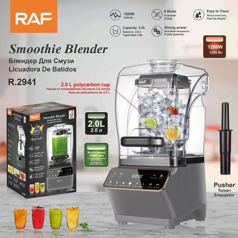 RAF Slush Machine - Soundproof Ice Crusher & Juicer
