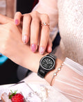 Drop Ship Item Time Ladies Watch Western Bestseller Nautilus Large Crystal Ring Rose Gold Steel Band Formal Casual Womens Watch