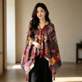 Women's Ethnic Shawl + Cape 2026 - Red