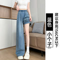 Summer Retro Tencel High Waist Lightweight Loose Wide Leg Pants