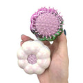 Cushion Comb Head Part Pro Smoothing Hair Brush Flower Shape Mini Cushion Comb Foldable Portable