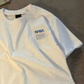 white short-sleeved xinjiang pure cotton men's t-shirt summer korean style trendy men's loose round