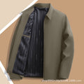 on behalf of spring and autumn coats, middle-aged and elderly men's lapel jackets, autumn dad and el
