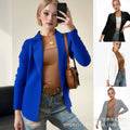Women's Fall Casual Long Sleeve Blazer + Jacket 2026 | Trendy Jacket - Black
