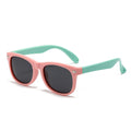 New Import Kids Silicone Leg Men Sunglasses Girls Square Frame Fashionable Polarized Outdoor Sunshade Baby Sunglasses