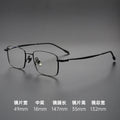 Beesfen 132 Width Small-Frame High Count Prescription Glasses Men Small Face Frame Ultra-Light Pure Titanium Frame
