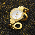 2025 New Round Pair Heart Dial Women Simple Versatile Cross-Border Export Supply Quartz Bangle Watch