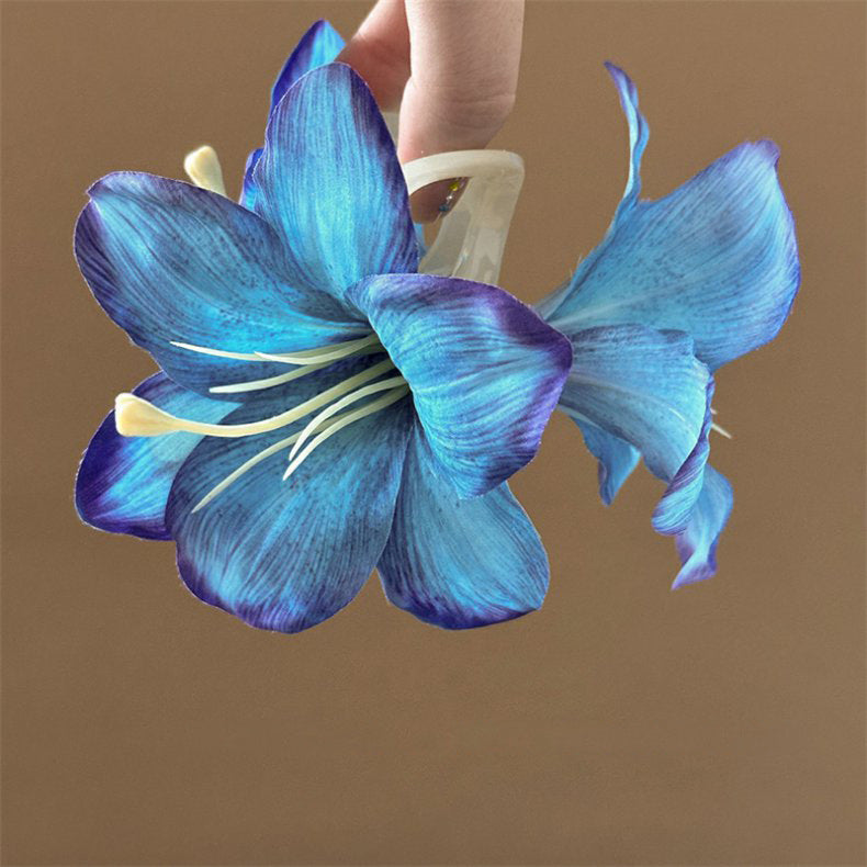 Realistic Lily Flower Hair Claw Clip - view 6