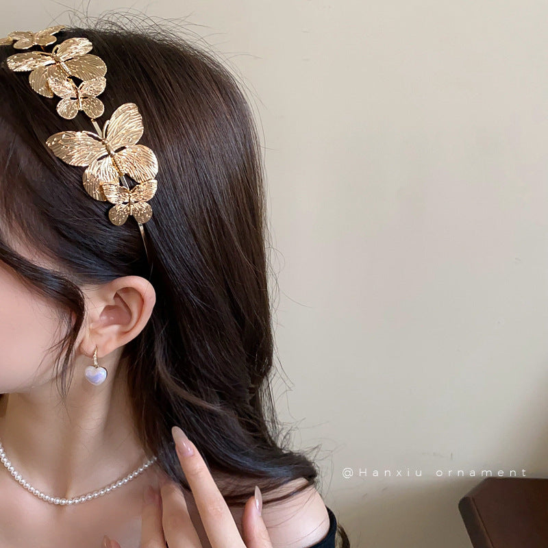 Elegant Metal Butterfly Headband - view 3