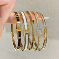 Premium Bangle 2025 Fashionable Simple Bangle Plain Band Bestseller Gold Accessory Bracelet Couples Bracelet New