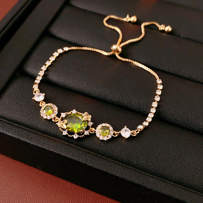 Stainless Steel Geometric Flower Link Bracelet - view 6