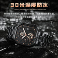 Swiss Brand Waterproof Multifunction Fashionable Mens Watch Steel Band Quartz Watch Live Export Bestseller Drop Ship