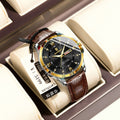 Swiss Brand Leather Band Mens Watch Men Student Luxury Waterproof Watch Live Export Bestseller Drop Ship