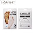 跨境KORMESIC全英文细嫩柔润手足膜foot mask保湿山羊奶外贸