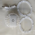 new solar fan cap 180-360° rotation detachable fan accessories usb charging small fan