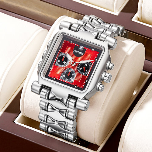 Export Bestseller Mens Watch Fashionable Formal Multifunction Stylish Waterproof Steel Band Student Quartz Watch Men Wholesale