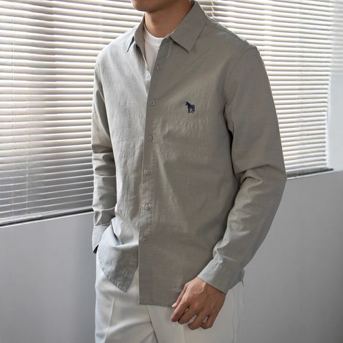 Nengmeng Embroidered Pony Long Sleeve Shirt
