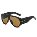 Pilot Big Frame Women Sunglasses Premium Metal Sunshade Glasses Personality Fashionable Driving UV-Proof Sunglasses