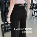 quick-drying yoga wide-leg pants for women summer thin 2026 new loose straight fitness yoga sweatpan