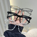 New Import Glasses Frame Women Day Korean Bare Face Stud Plano Men Display Small Face Retro Artsy Frame