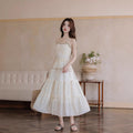 Women's Bohemian Ethnic Lace Fringe Skirt + Camisole 2-Piece Set 2026 - White Camisole + Skirt