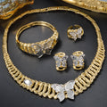 Western Simple Overseas Butterfly Pendant Trendy New Beach Bestseller Necklace Bracelet Set Earrings Ring Set