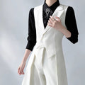 Women's Spring Professional Casual Pleated Fitted Blazer Set 2026 - White