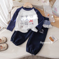Girls' Lace Trim Raglan T-Shirt 2-Piece Set